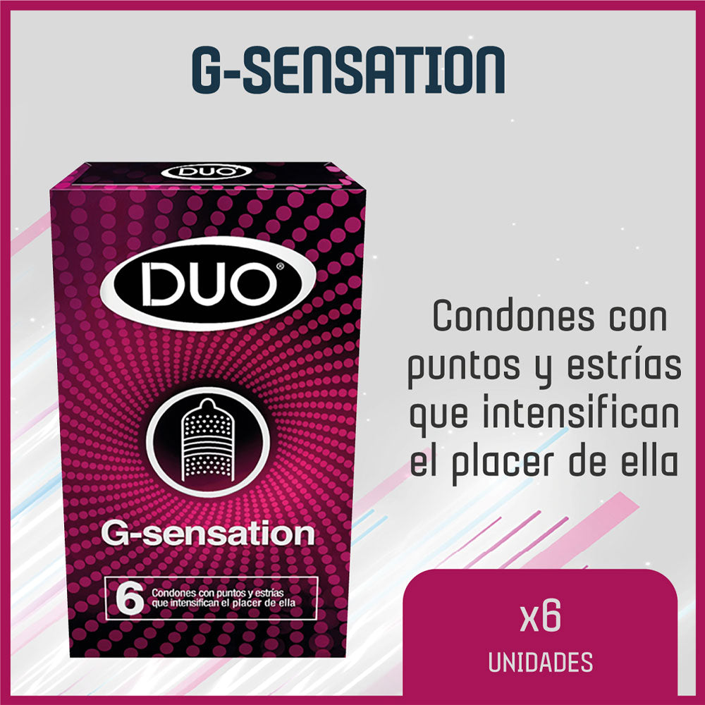 CONDON DUO G-SENSATION PRESERVATIVOS X 6 UNDS