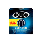 CONDON DUO LUBRICADO AZUL PRESERVATIVOS X 3 UNDS