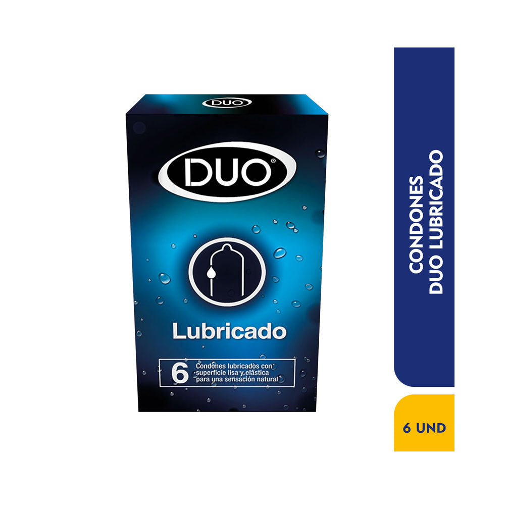 CONDON DUO LUBRICADO PRESERVATIVOS X 6 UNDS