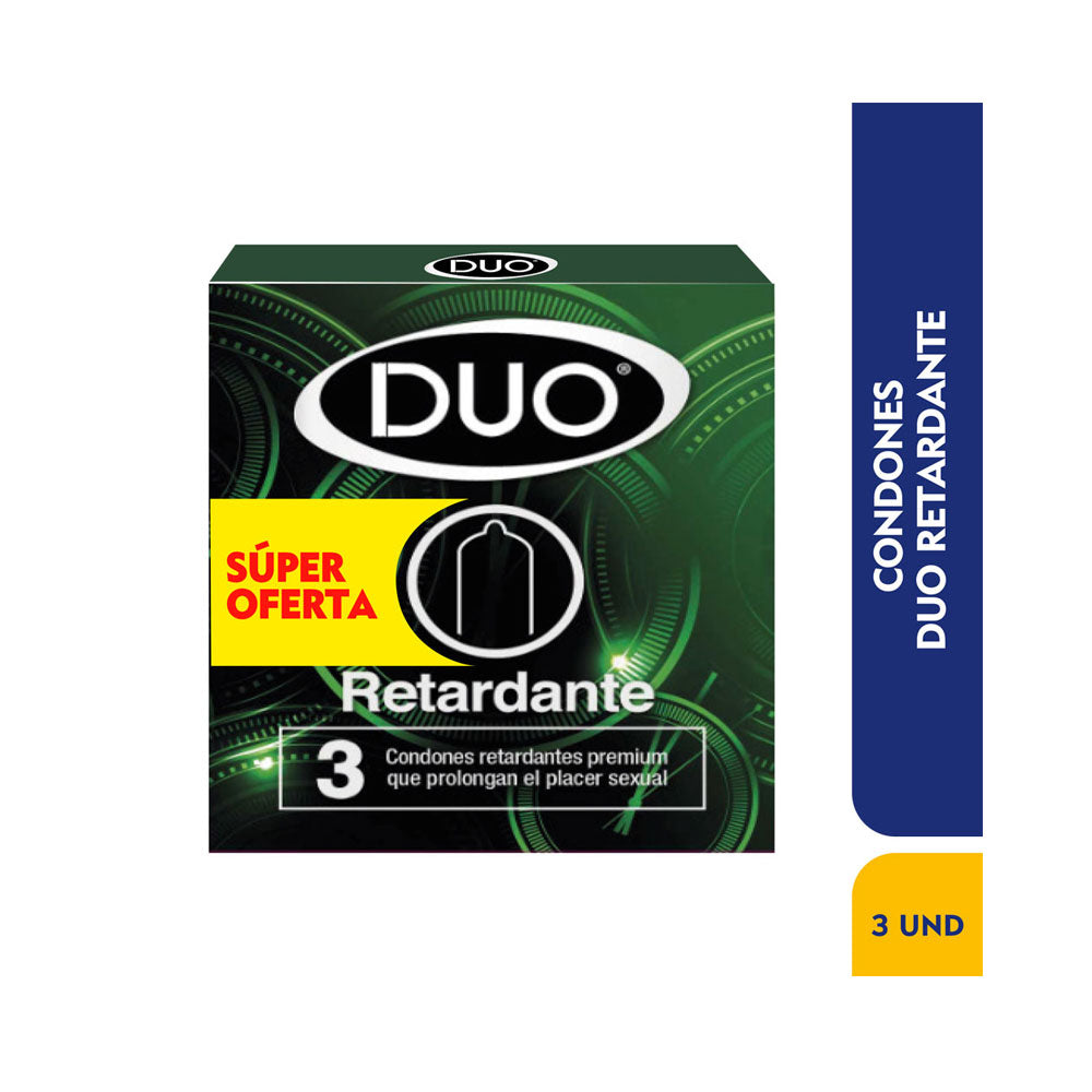 CONDON DUO RETARDANTE PRESERVATIVOS X 3 UNDS