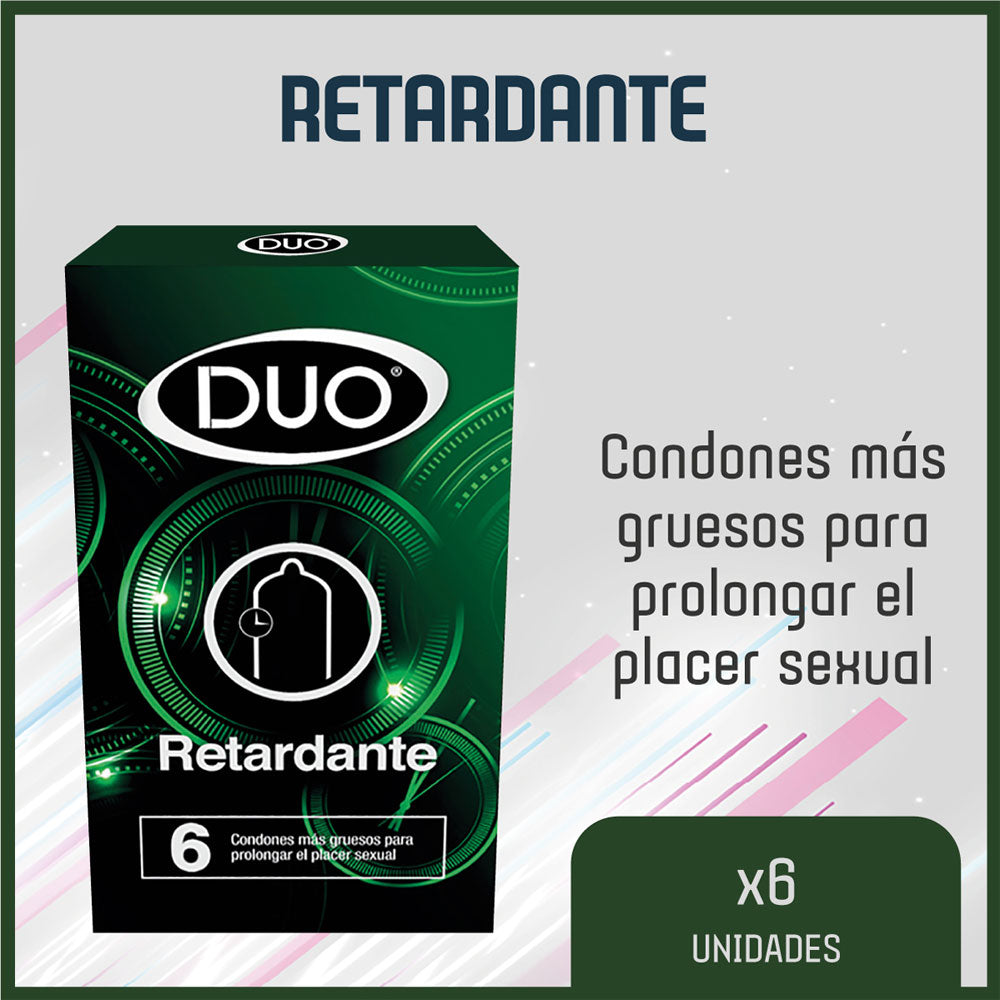 CONDON DUO RETARDANTE PRESERVATIVOS X 6 UNDS