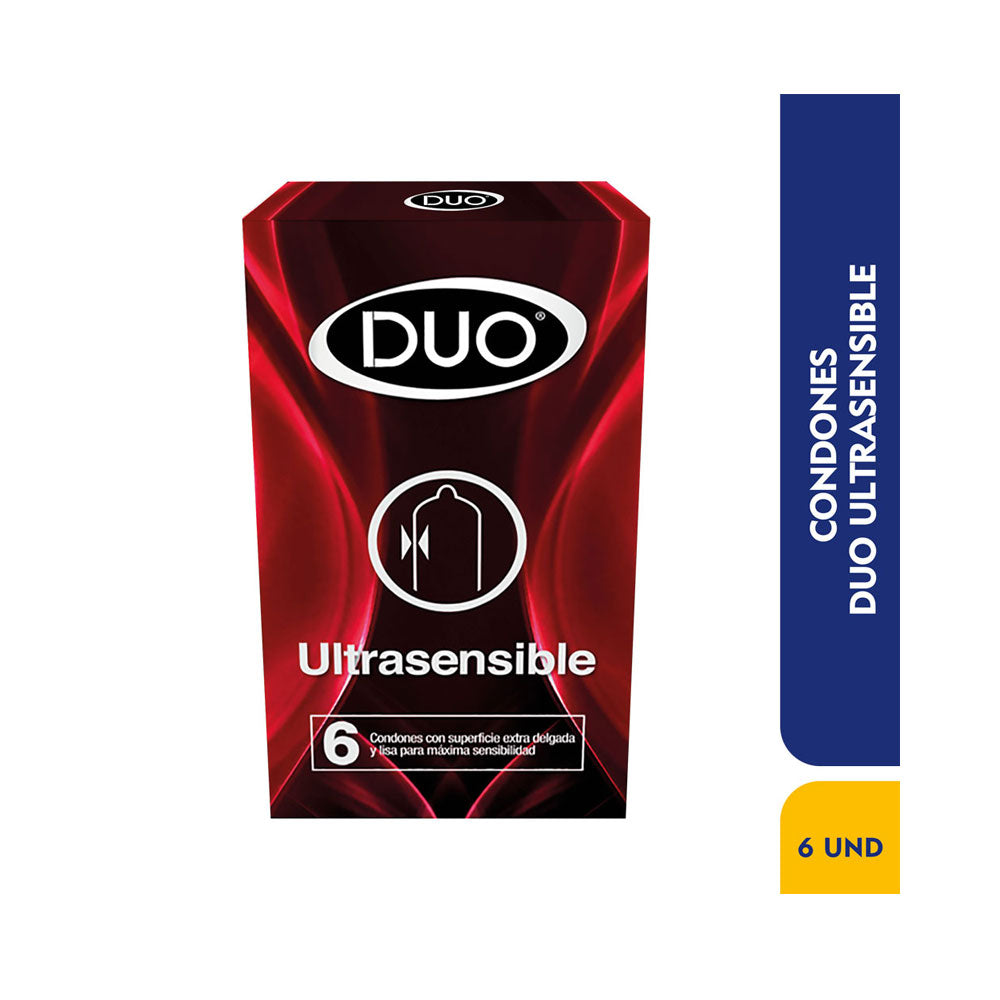 CONDON DUO ULTRASENSIBLE PRESERVATIVOS X 6 UNDS