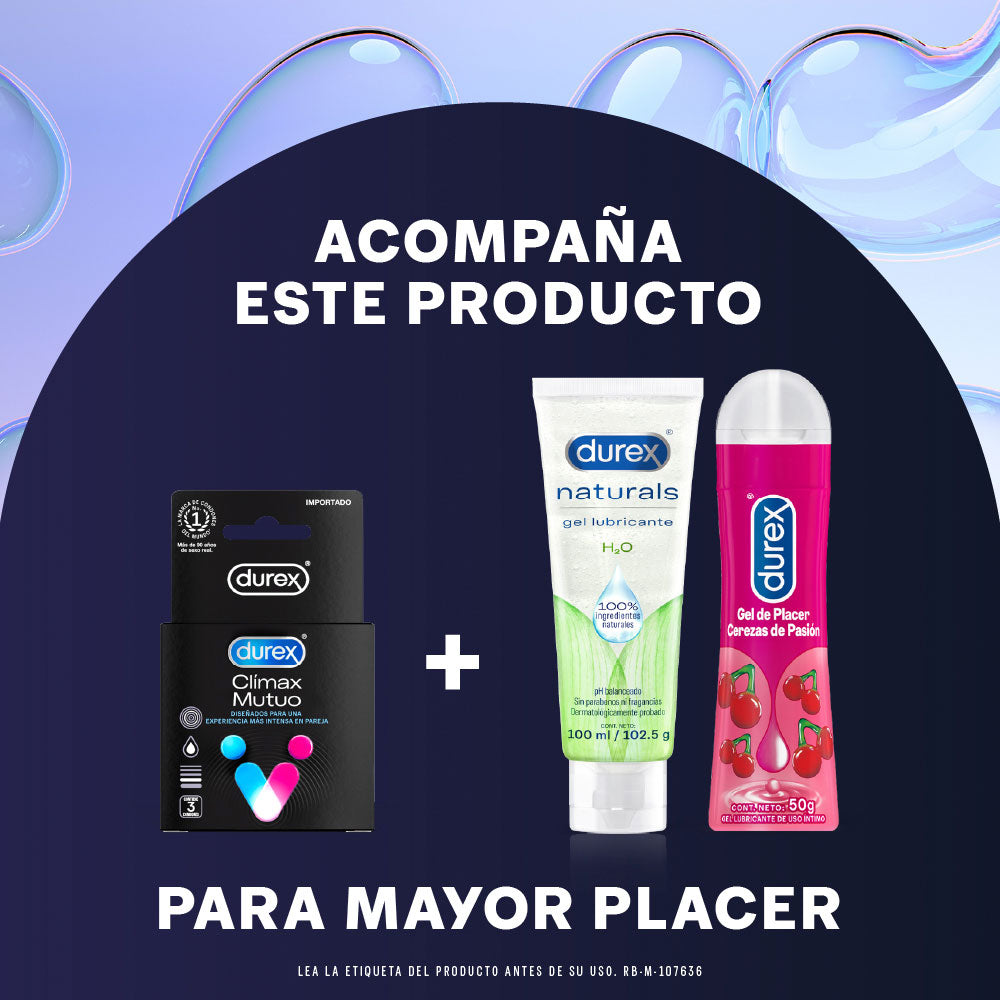 CONDON DUREX CLIMAX MUTUO+++ PRESERVATIVOS X 3 UNDS