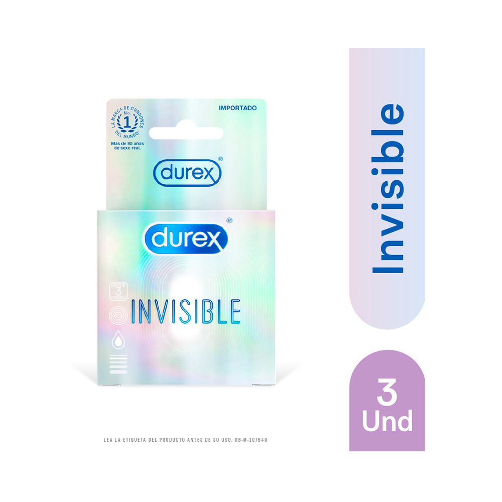 CONDON DUREX INVISIBLE X 3 UNDS