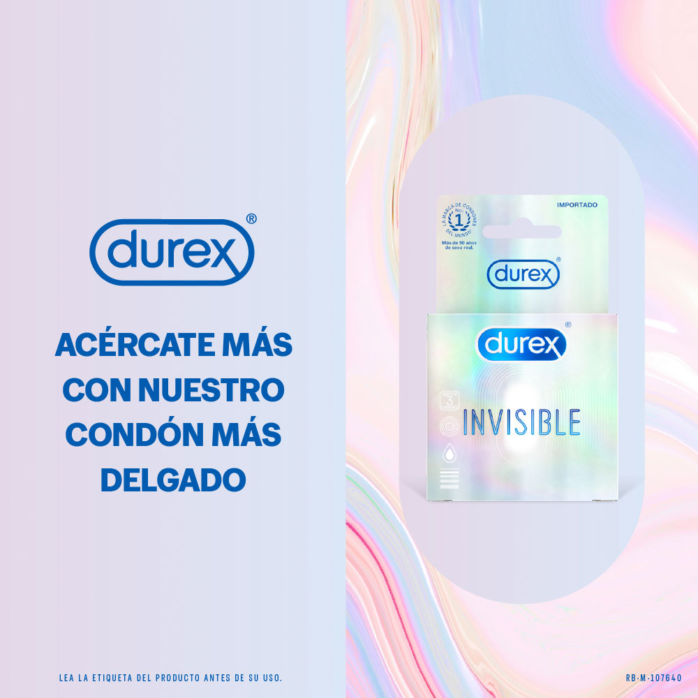 CONDON DUREX INVISIBLE X 3 UNDS