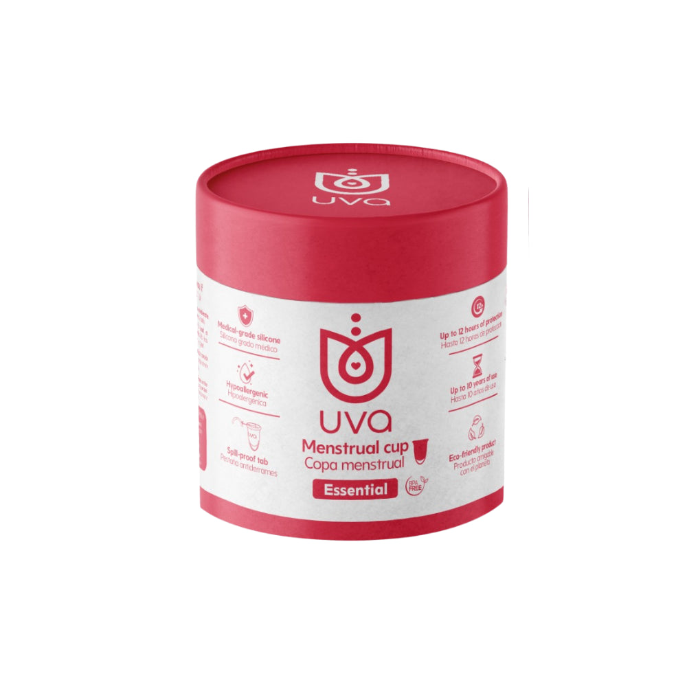 COPA MENSTRUAL UVA ESSENTIAL TALLA A CAJA X 1 UND