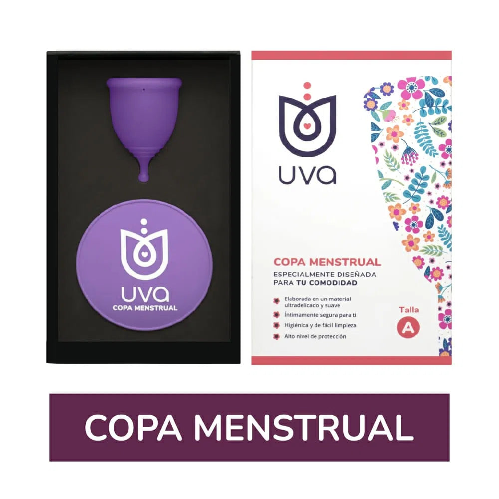 COPA MENSTRUAL UVA TALLA A CAJA X 1 UND