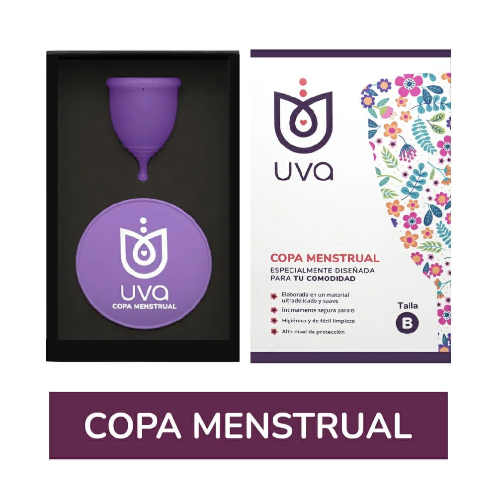 COPA MENSTRUAL UVA TALLA B CAJA X 1 UND