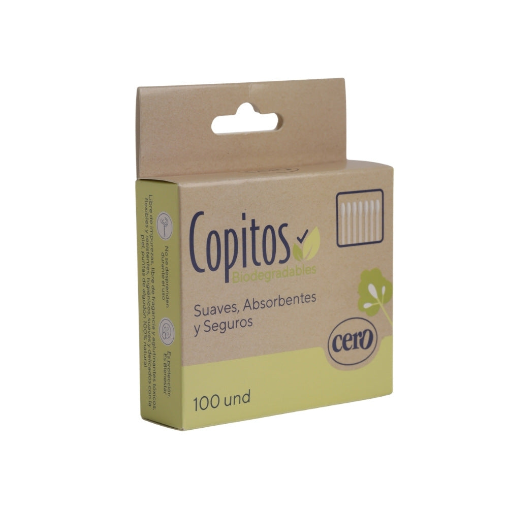 COPITOS ECOLÓGICOS CERO CAJA X 100 UNDS