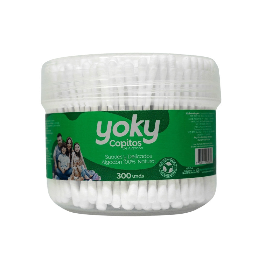 COPITOS YOKY BIODEGRADABLE X 300 UNDS