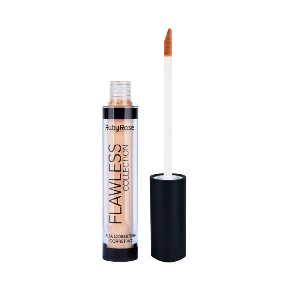 CORRECTOR LIQUIDO RUBY ROSE FLAWLESS COLECTION BEGE 5 TUBO X 1 UND