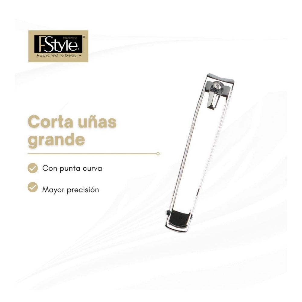 CORTA UÑAS FREESTYLE GRANDE CURVO X 1 UND