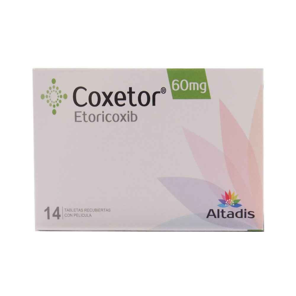 COXETOR TABLETAS CUBIERTAS 60 MG CAJA X 14 UNDS