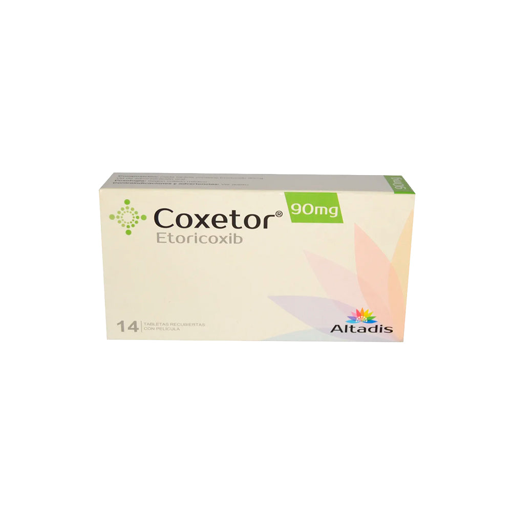 COXETOR TABLETAS CUBIERTAS 90 MG CAJA X 14 UNDS