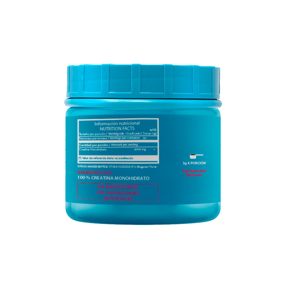 CREATINA MONOHIDRATADA EFFEKT POLVO 100% POTE 150 G