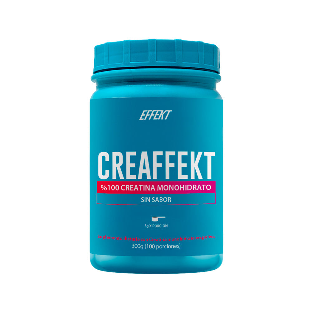 CREATINA MONOHIDRATADA EFFEKT POLVO 100% POTE 300 G