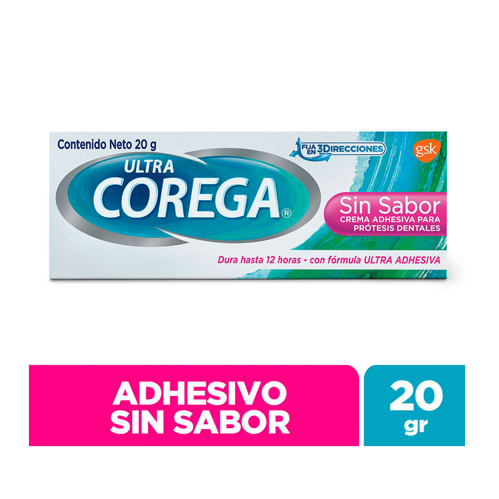 CREMA ADHESIVA COREGA ULTRA SIN SABOR CAJA 20 G