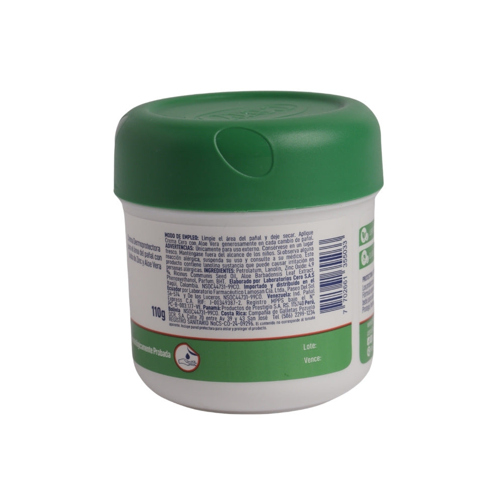 CREMA CERO ALOE VERA POTE 110 G