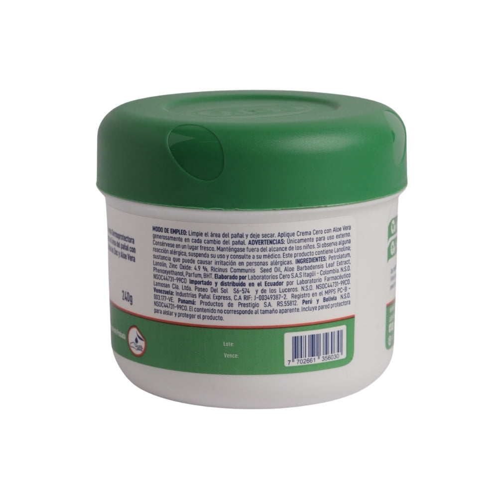 CREMA CERO ALOE VERA POTE 240 G