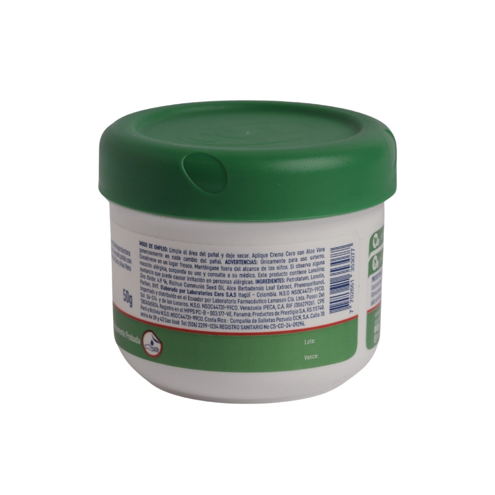 CREMA CERO ALOE VERA POTE 50 G