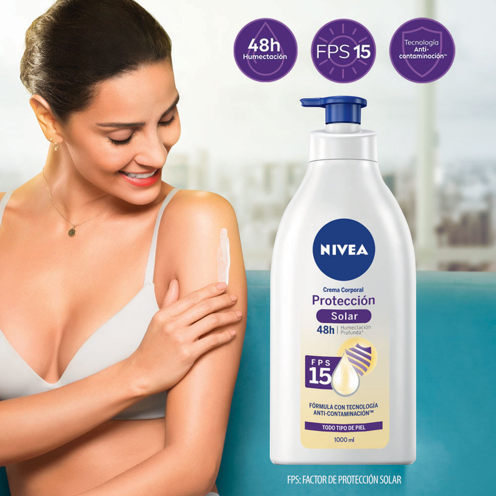 CREMA CORPORAL NIVEA PROTECIO SOLAR ANTI-CONT FRASCO 1000 ML