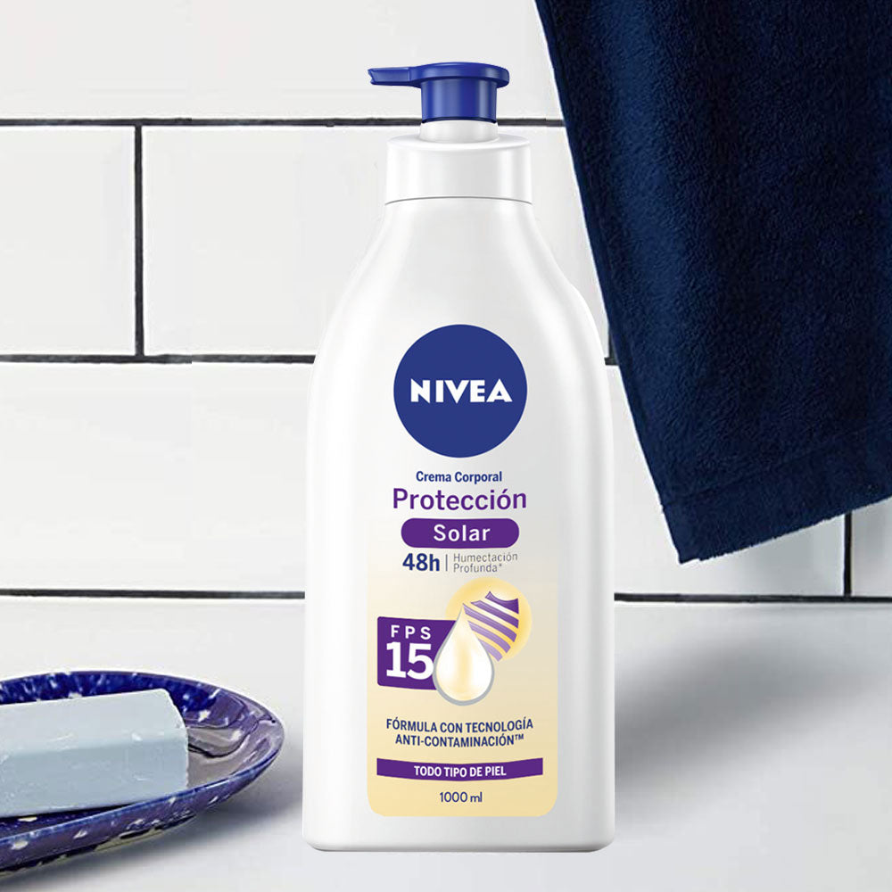 CREMA CORPORAL NIVEA PROTECIO SOLAR ANTI-CONT FRASCO 1000 ML
