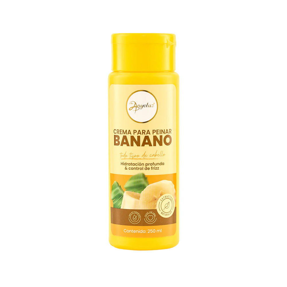 CREMA DE PEINAR ANYELUZ CON BANANO FRASCO 250 ML