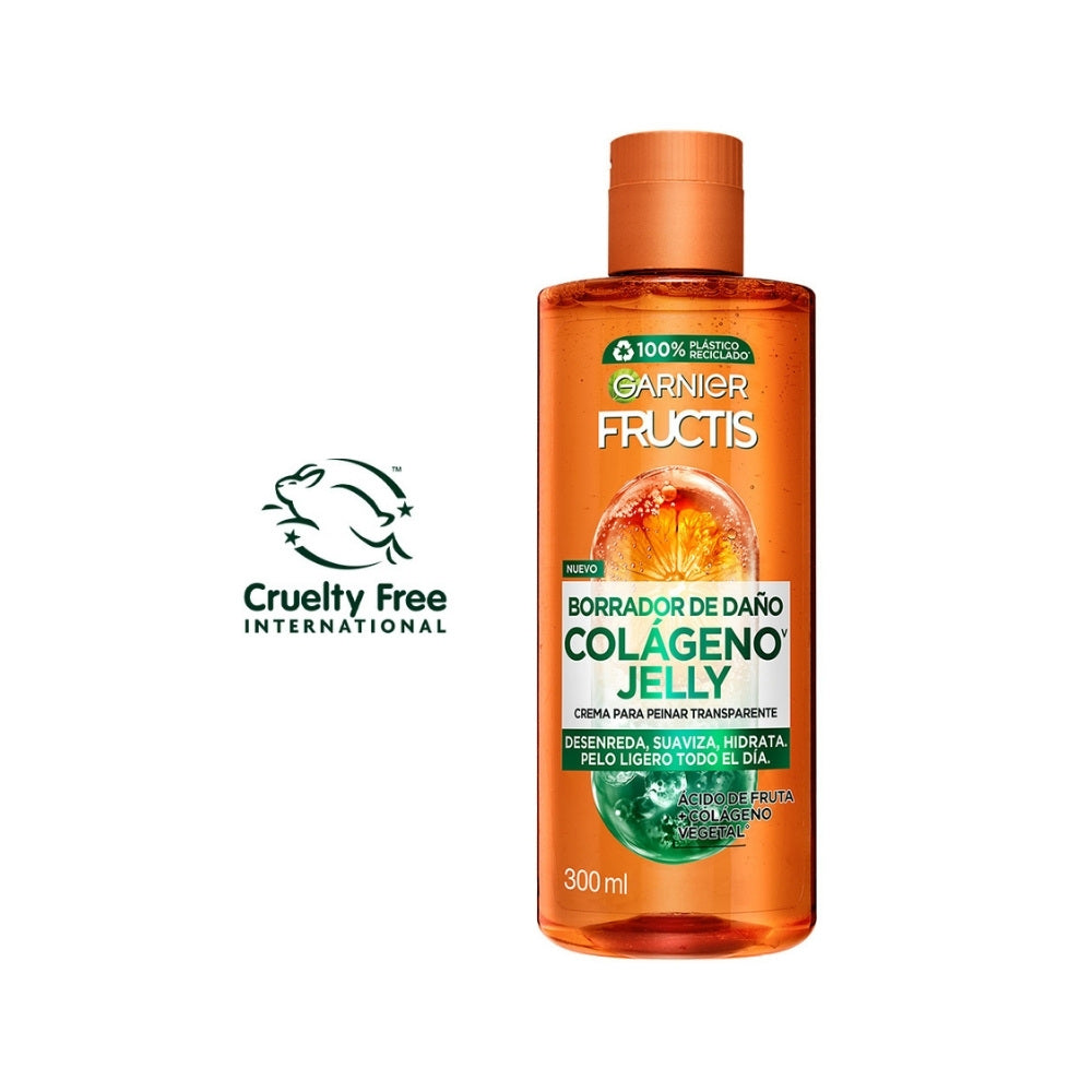 CREMA DE PEINAR FRUCTIS BORRADOR DE DAÑO CONTROL GRASA FRASCO 300 ML