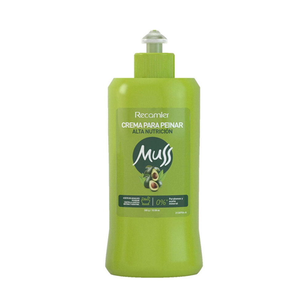 CREMA DE PEINAR MUSS ALTA NUTRICION FRASCO 300 G