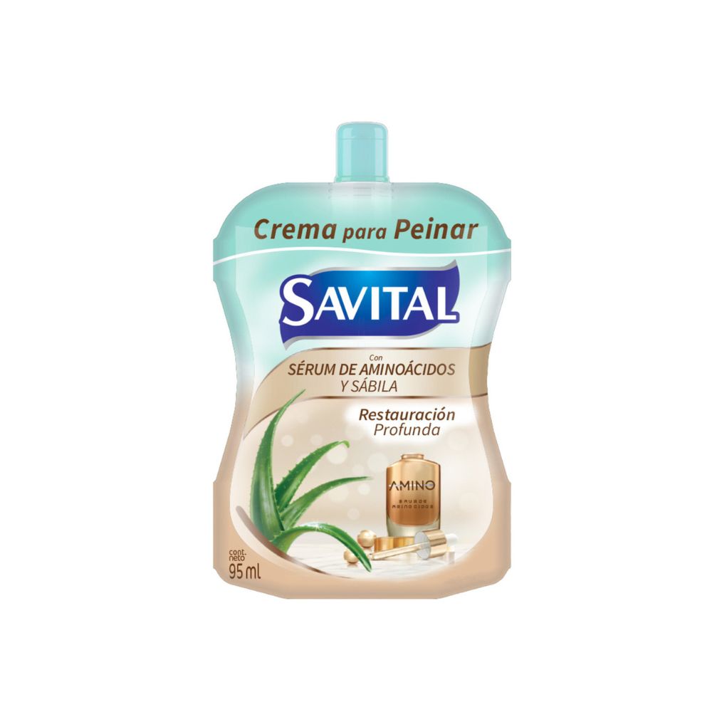 CREMA DE PEINAR SAVITAL AMINOACIDOS FRASCO 95 ML