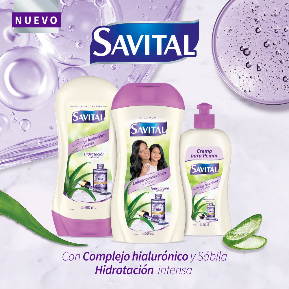CREMA DE PEINAR SAVITAL HIALURONICO POTE 275 ML