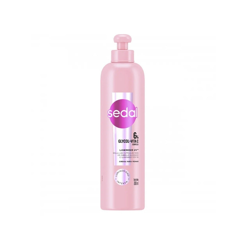 CREMA DE PEINAR SEDAL LUMINOSO UV FRASCO 300 ML
