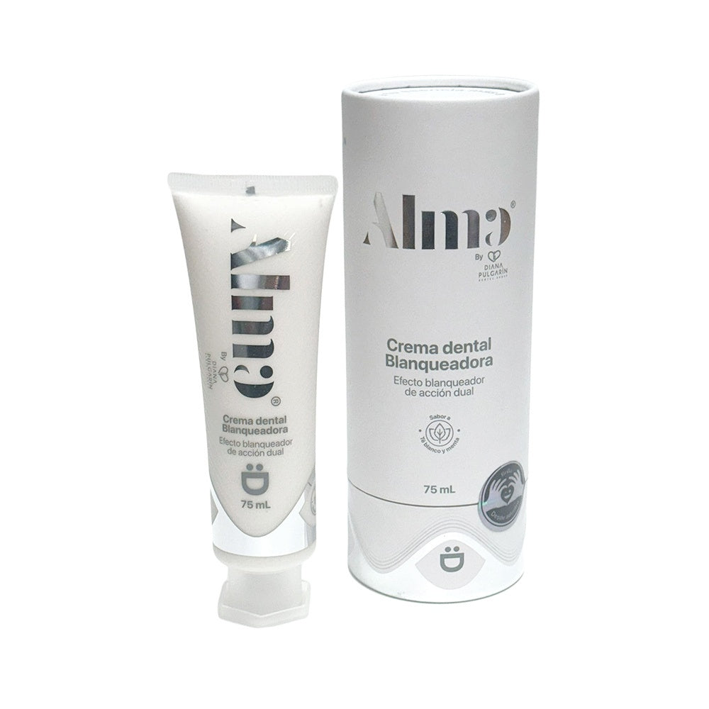 CREMA DENTAL ALMA BLANQUEADORA BY DIANA PULGARIN TUBO 75 ML