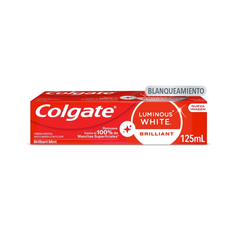 CREMA DENTAL COLGATE LUMINOUS WHITE BRILLIANT CAJA 125 ML
