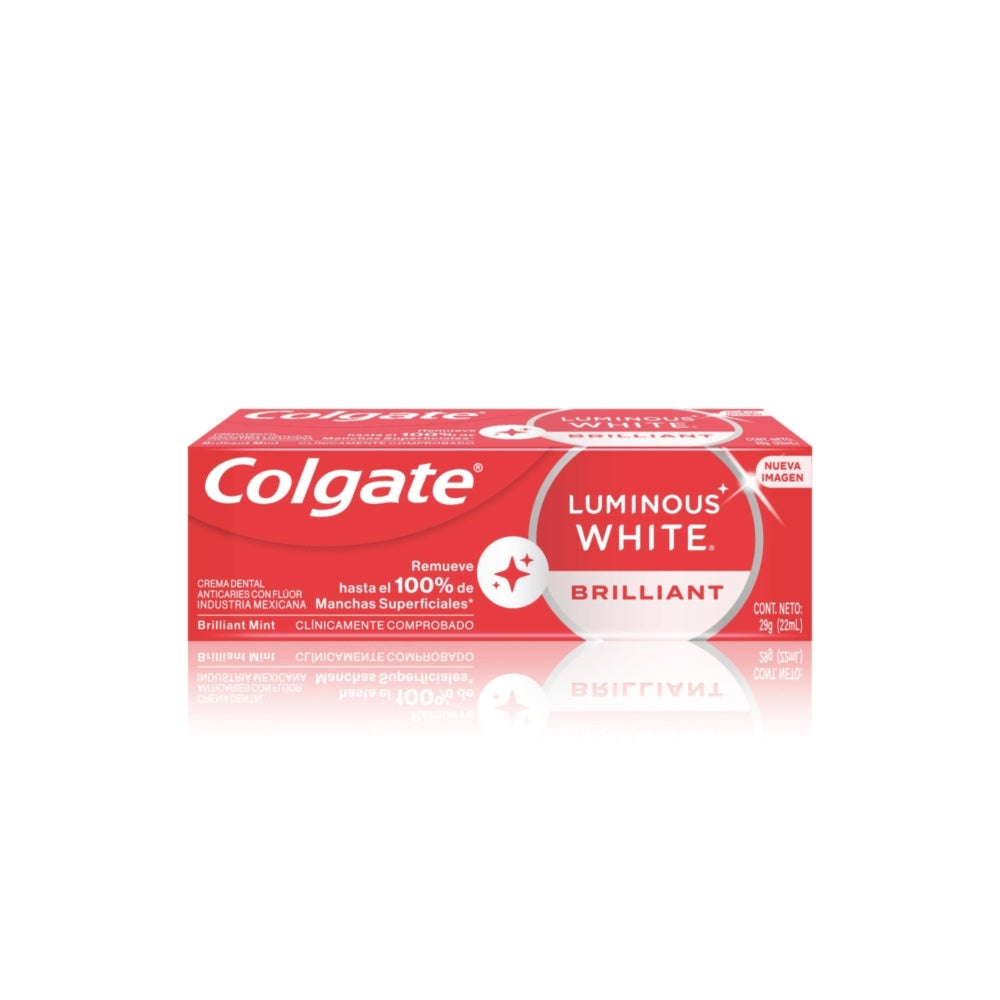 CREMA DENTAL COLGATE LUMINOUS WHITE BRILLIANT CAJA 22 ML