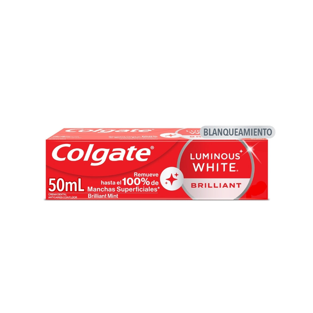 CREMA DENTAL COLGATE LUMINOUS WHITE BRILLIANT CAJA 50 ML