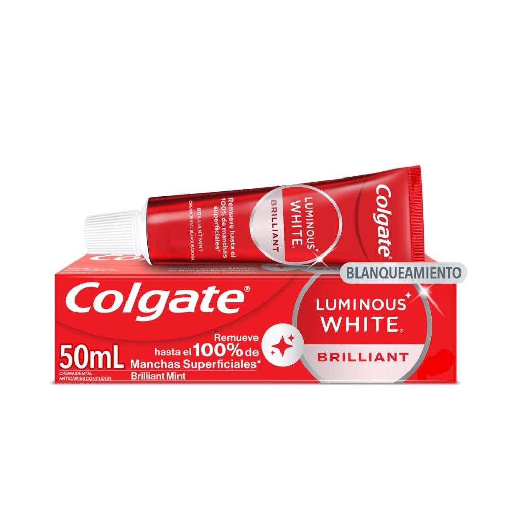 CREMA DENTAL COLGATE LUMINOUS WHITE BRILLIANT CAJA 50 ML