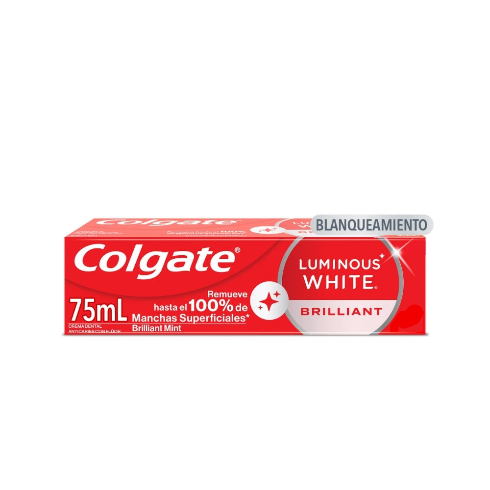 CREMA DENTAL COLGATE LUMINOUS WHITE BRILLIANT CAJA 75 ML