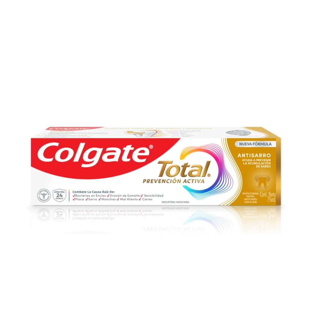 CREMA DENTAL COLGATE TOTAL ANTI SARRO PREVENCION ACTIVA CAJA 75 ML