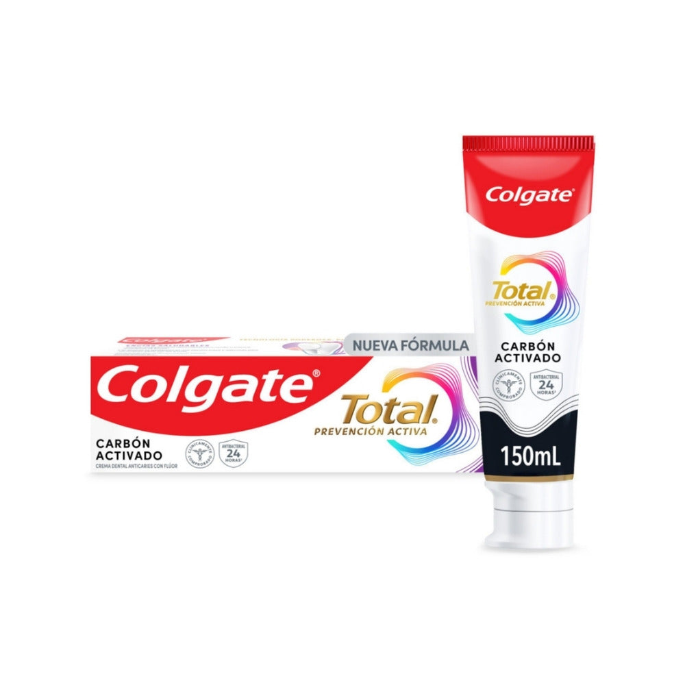 CREMA DENTAL COLGATE TOTAL CARBON PREVENCION ACTIVA CAJA 150 ML