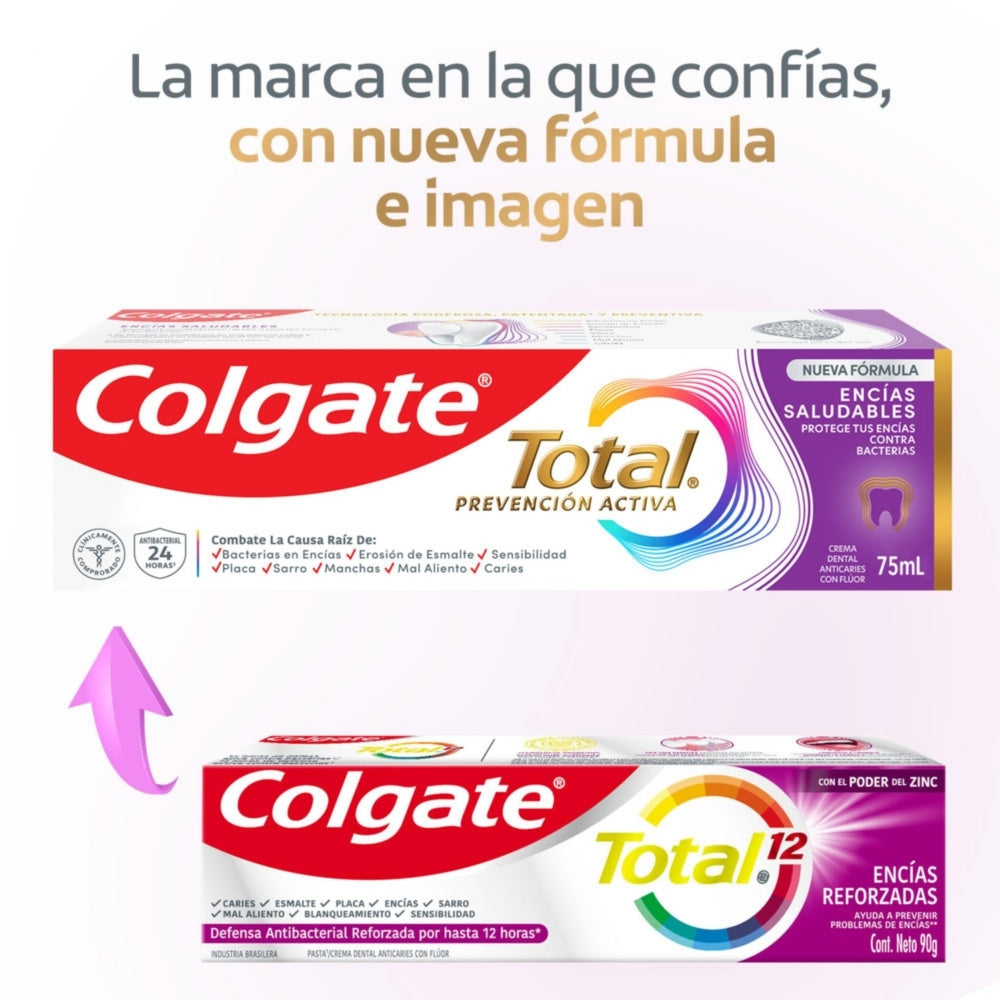 CREMA DENTAL COLGATE TOTAL ENCIAS PREVENCION ACTIVA CAJA 75 ML