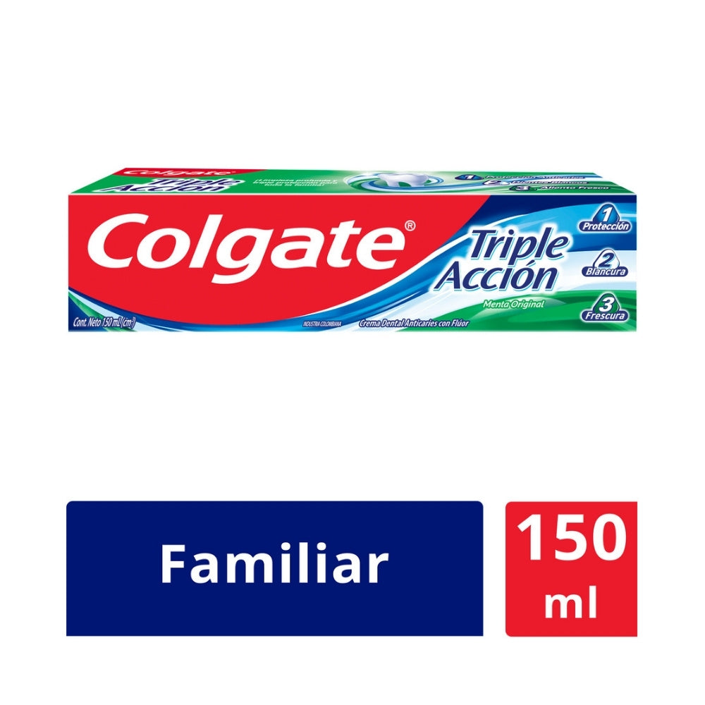 CREMA DENTAL COLGATE TRIPLE ACCION CAJA 150 ML