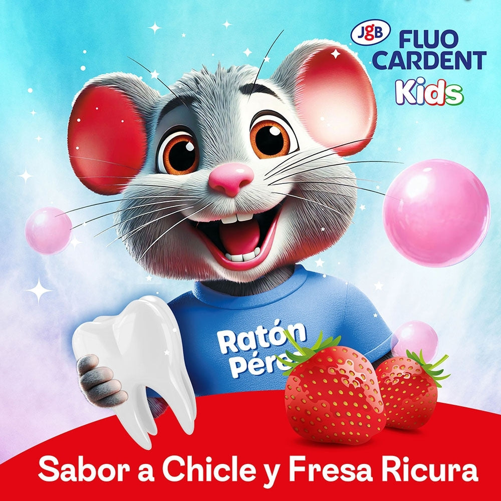 CREMA DENTAL FLUOCARDENT KIDS CON FLUOR TUBO 50 G + CEPILLO
