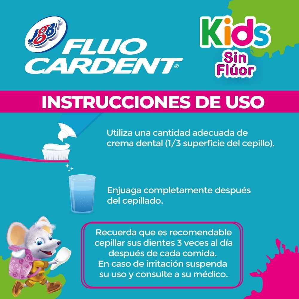 CREMA DENTAL FLUOCARDENT KIDS RATON CAJA 90 G