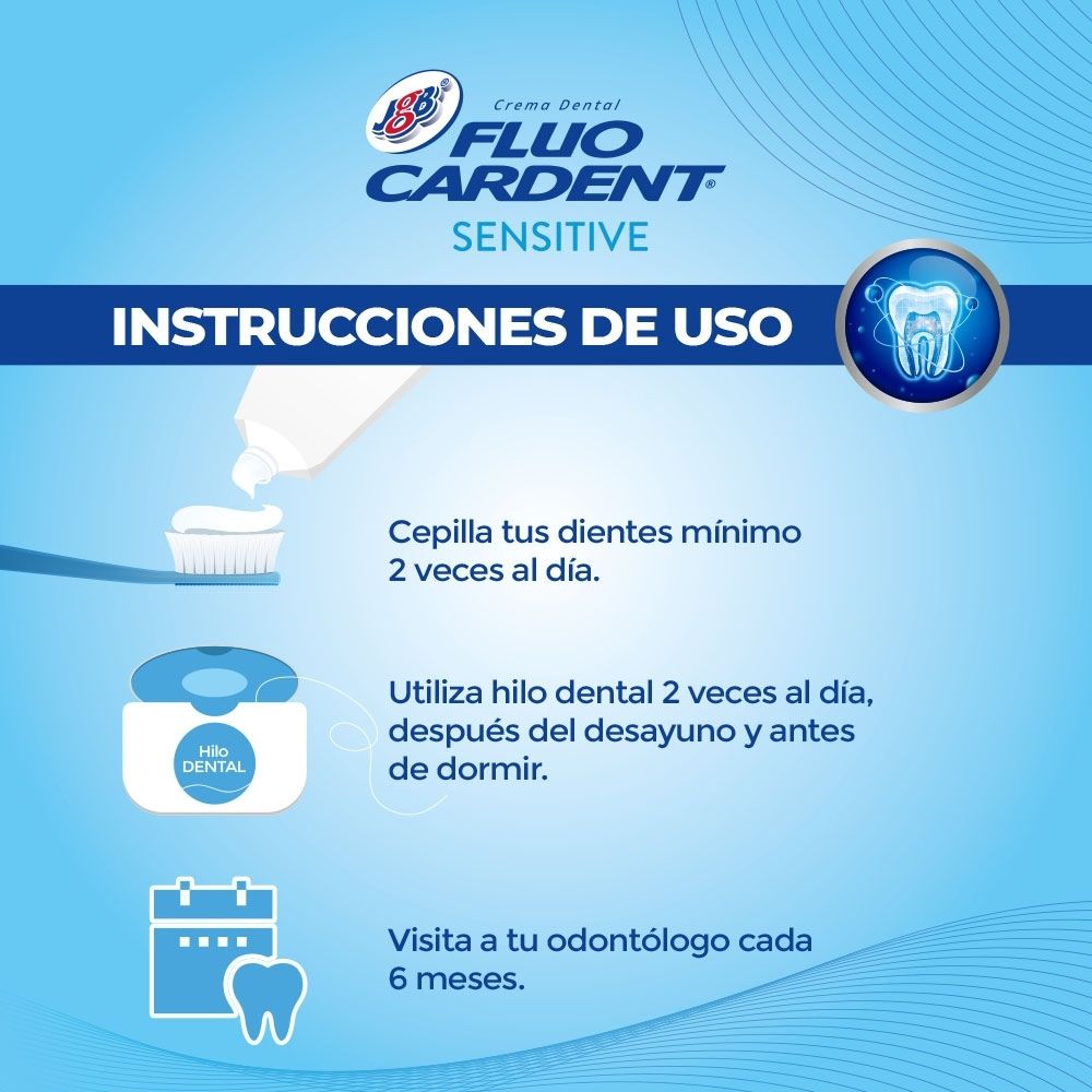 CREMA DENTAL FLUOCARDENT SENSITIVE CAJA 102 G