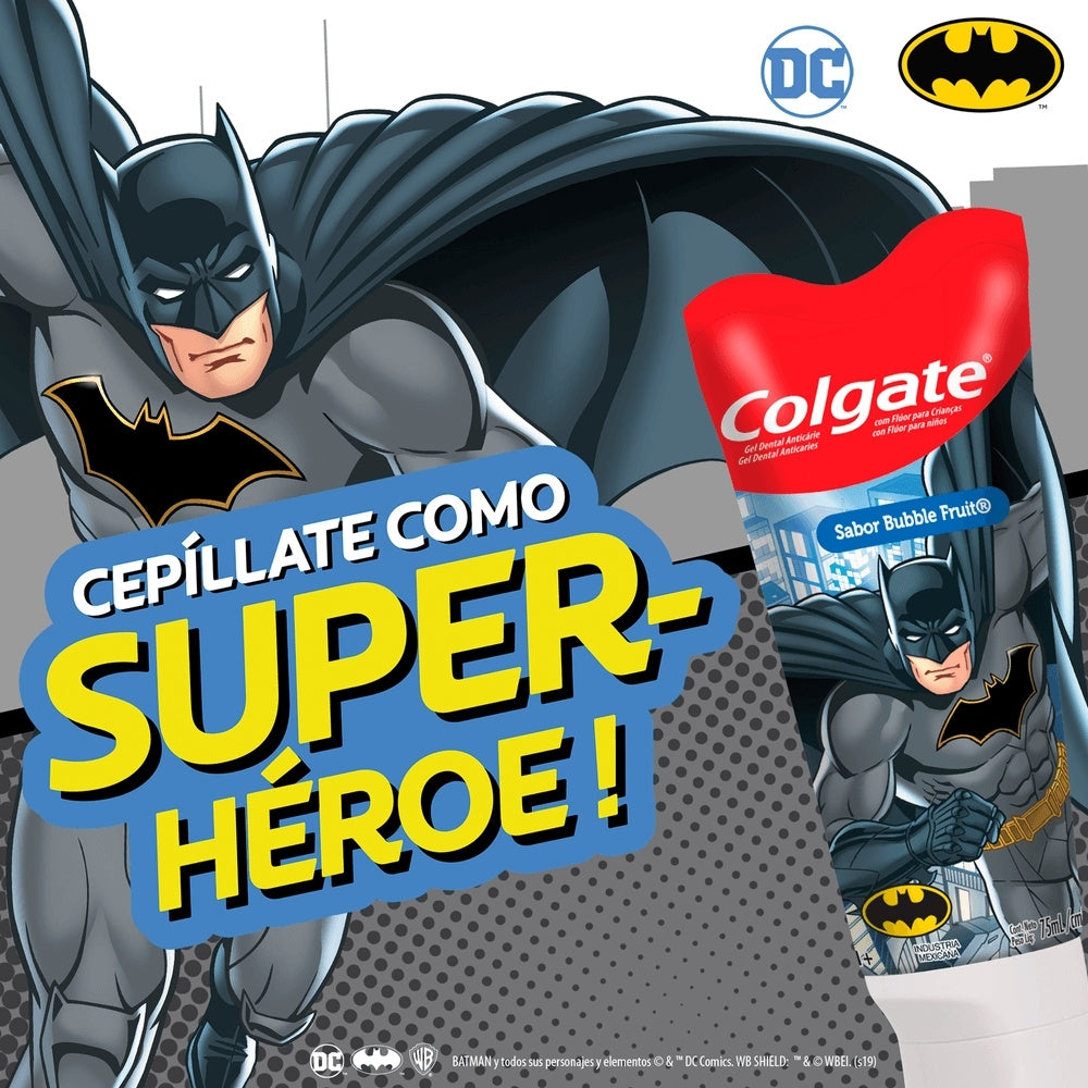 CREMA DENTAL NIÑOS COLGATE LIGA JUSTICIA TUBO 75 ML