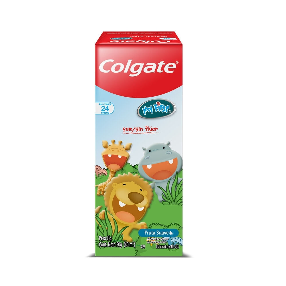 CREMA DENTAL NIÑOS COLGATE MY FIRST SIN FLUOR CAJA 50 G