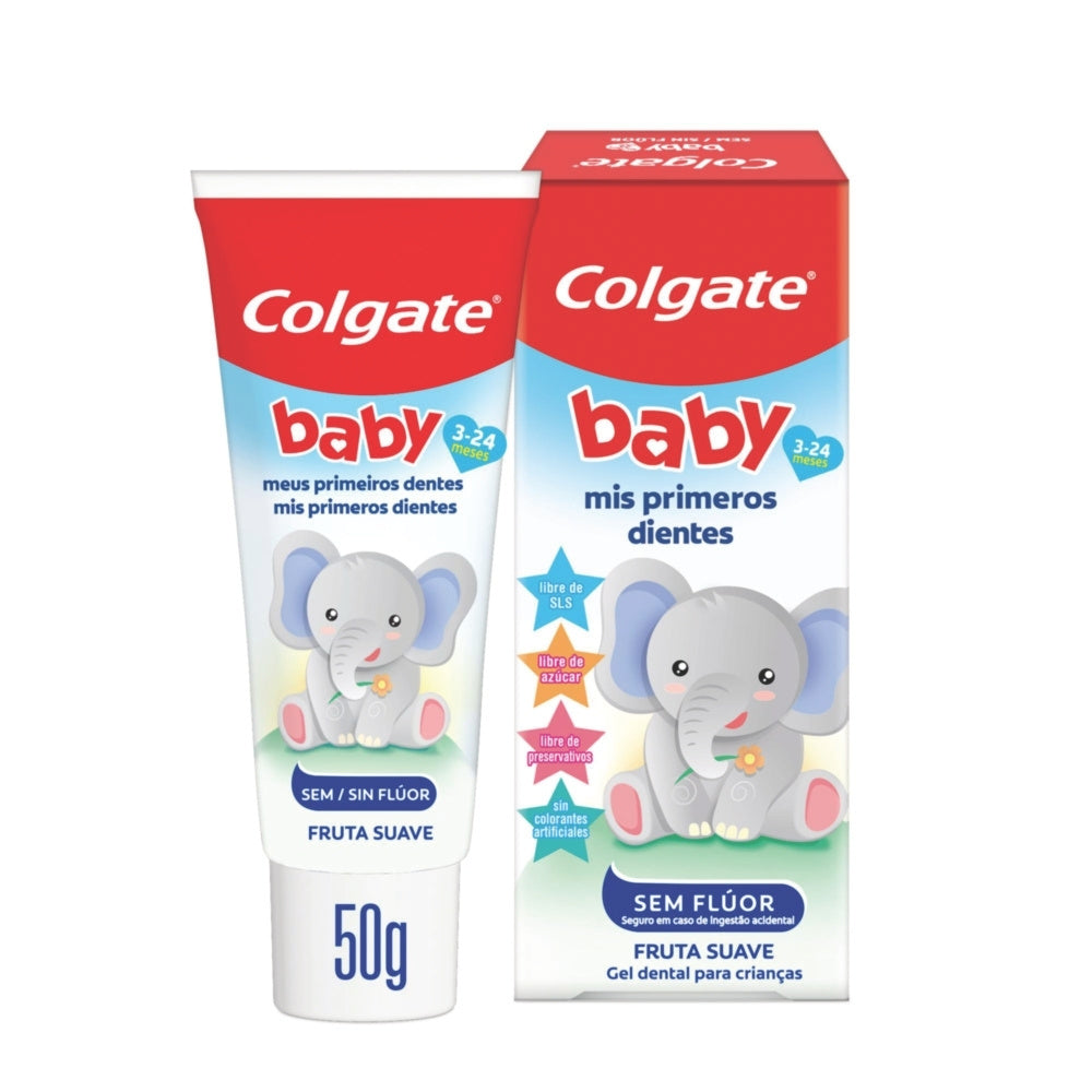 CREMA DENTAL NIÑOS COLGATE MY FIRST SIN FLUOR CAJA 50 G
