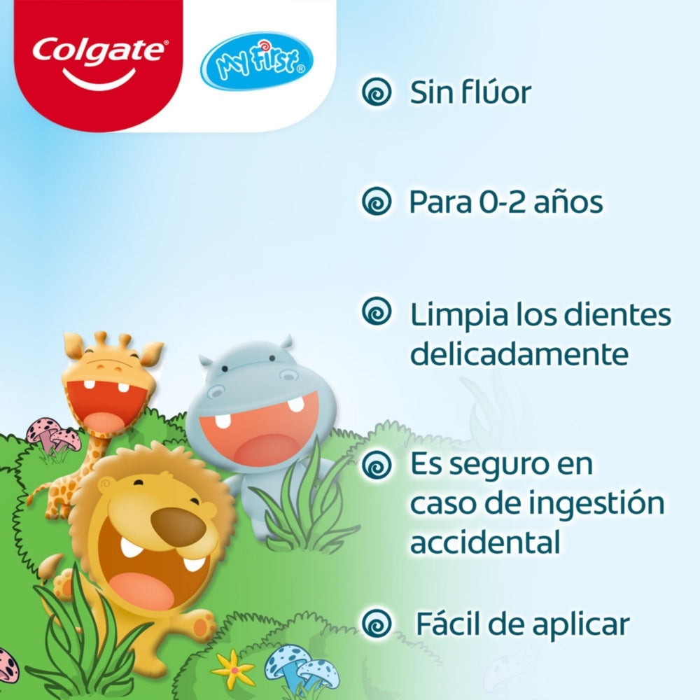 CREMA DENTAL NIÑOS COLGATE MY FIRST SIN FLUOR CAJA 50 G