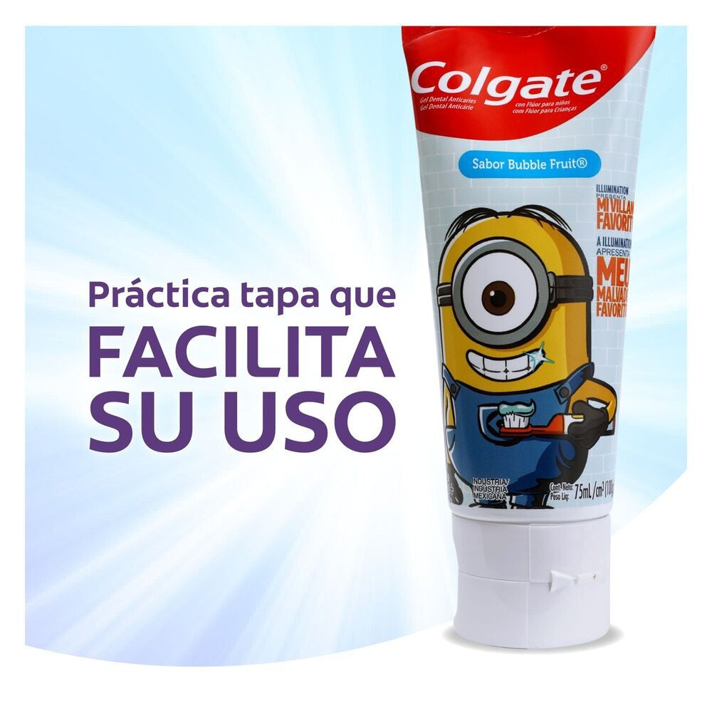 CREMA DENTAL NIÑOS COLGATE SMILES MI VILLANO FAVORITO TUBO 75 ML